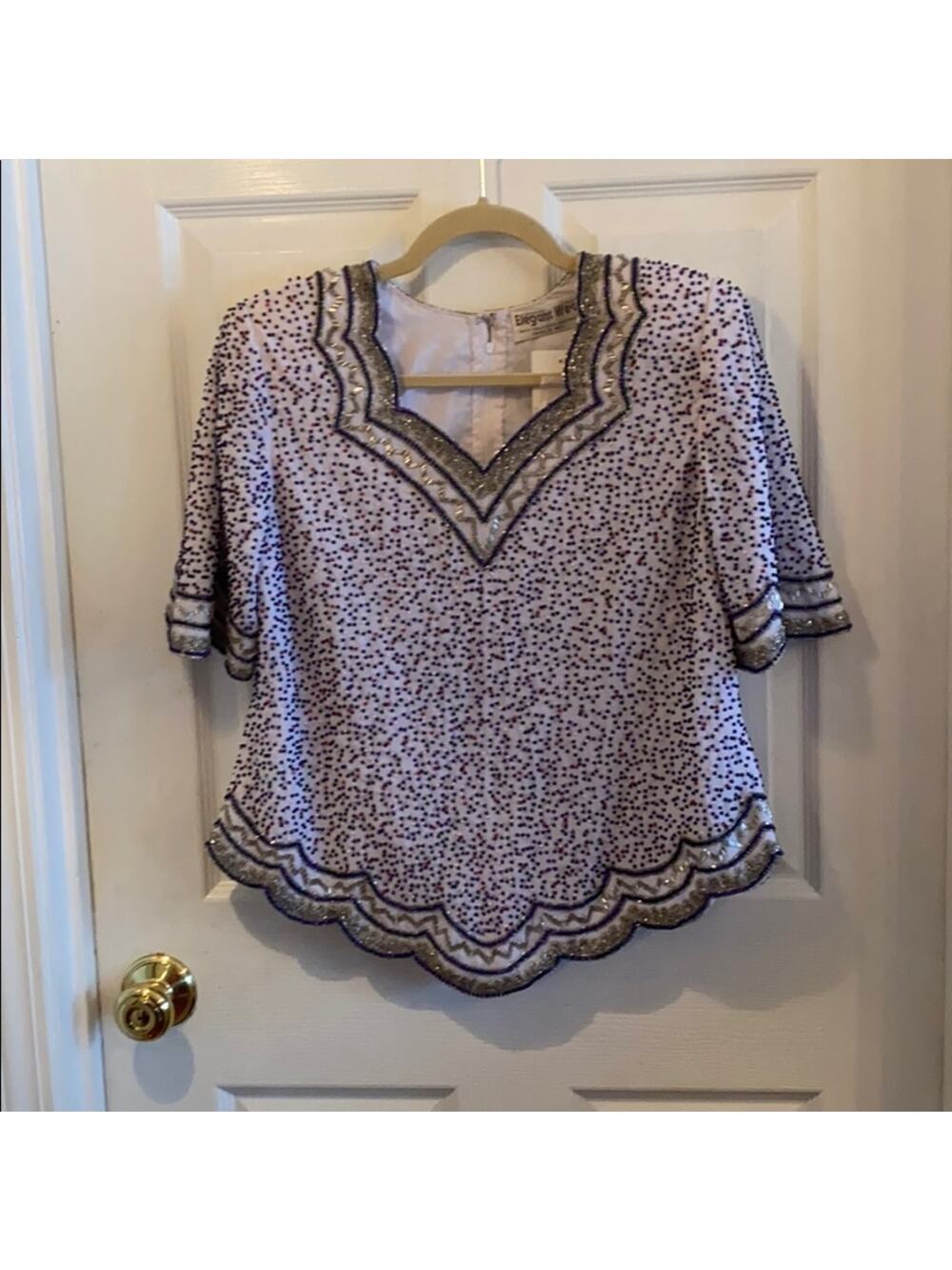 NEW Vintage Elegant Wear formal wear beaded top